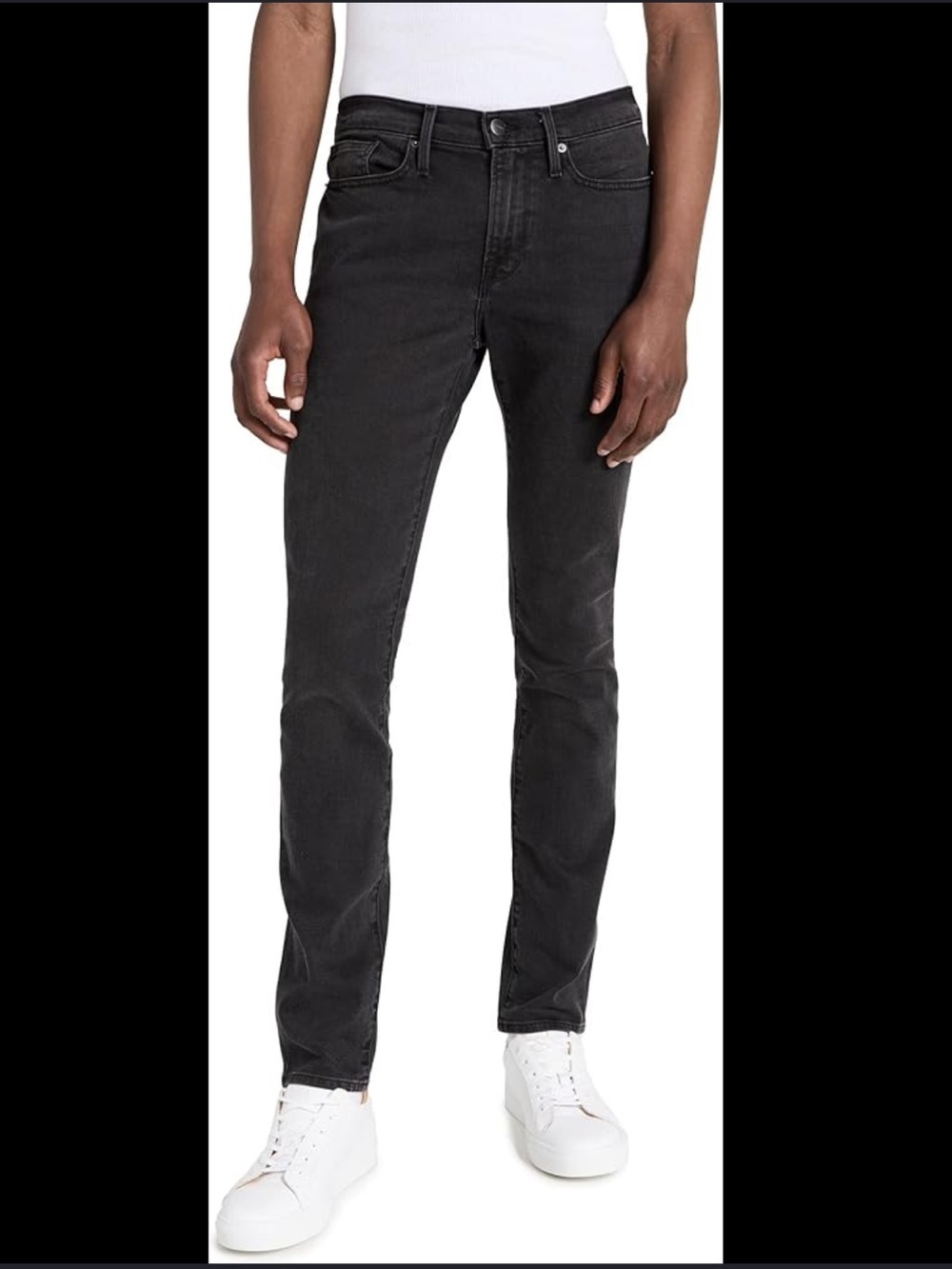 FRAME Denim Men's Skinny Jeans in Charcoal
